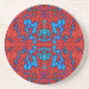 Psychedelisches Kaleidoskopmuster Untersetzer