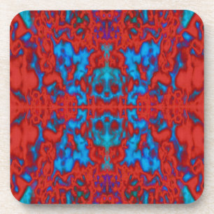Psychedelisches Kaleidoskopmuster Untersetzer