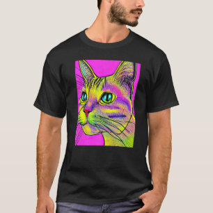 Psychedelisches Kitzel-Kätzchen in Katzen-Stil 2 T-Shirt