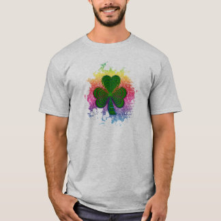 Psychedelisches Kleeblatt T-Shirt
