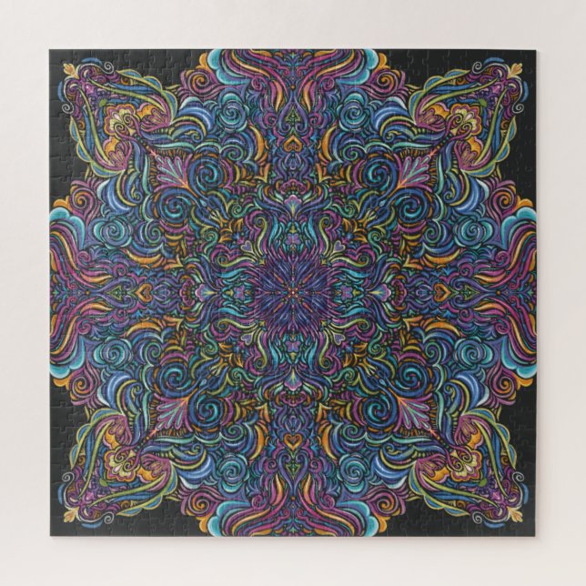 Psychedelisches Mandala (Vertikal)