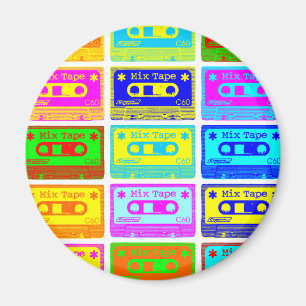 Psychedelisches Mischungs-Band Magnet