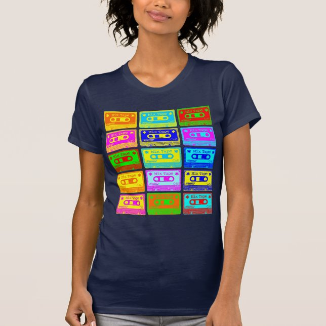 Psychedelisches Mix-Tape T-Shirt (Vorderseite)