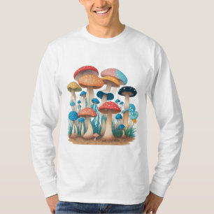 Psychedelisches Mushroom-Shirt Botanisch T-Shirt