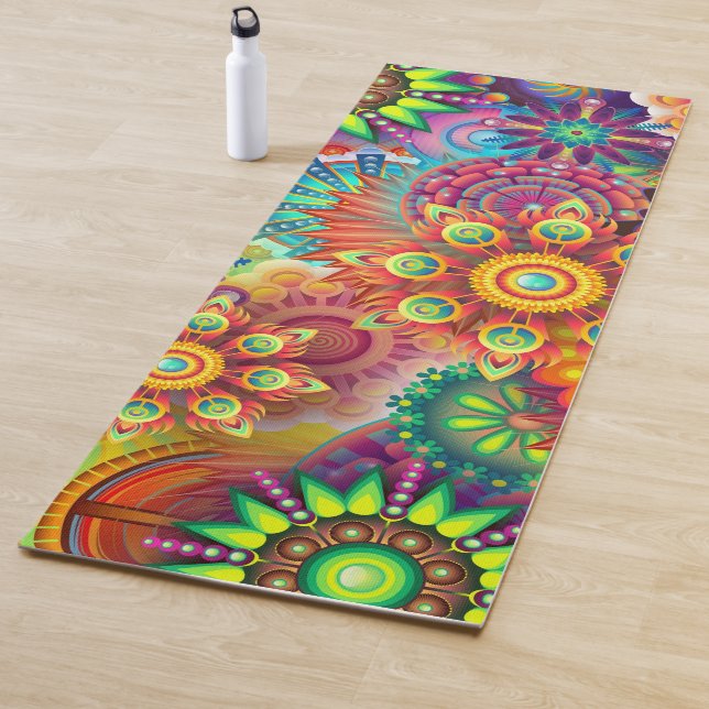 Psychedelisches Muster Yogamatte (Beispiel)