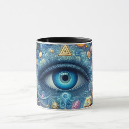 Psychedelisches Mystisches Auge Tasse