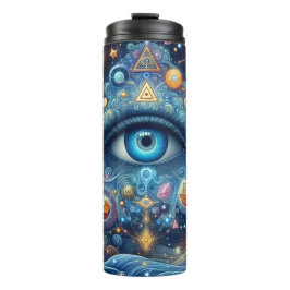 Psychedelisches Mystisches Auge Thermosbecher