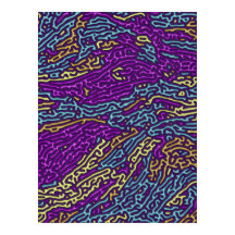 Psychedelisches Neon Retro Muster Design