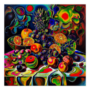 Psychedelisches Obst 4 Poster