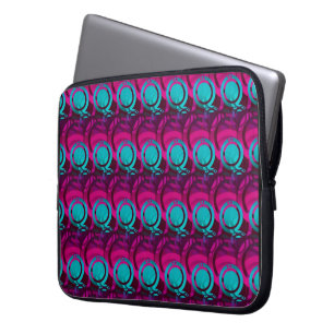 Psychedelisches optisches Täuschungsmuster-Tablet/ Laptopschutzhülle