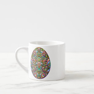 Psychedelisches Osterei-Design Kinder Bio-T-Shirt Espressotasse
