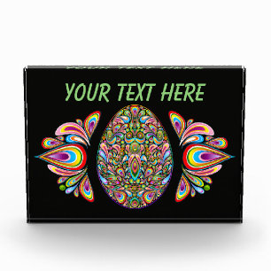 Psychedelisches Osterei-Design Kinder Bio-T-Shirt Fotoblock