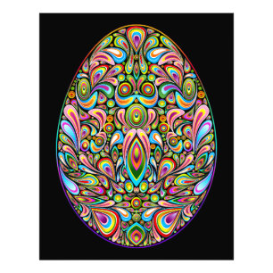 Psychedelisches Osterei-Design Kinder Bio-T-Shirt Fotodruck