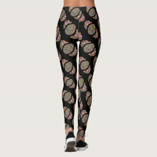 Psychedelisches Osterei-Design Kinder Bio-T-Shirt Leggings