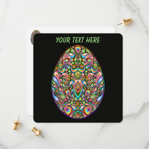 Psychedelisches Osterei-Design Kinder Bio-T-Shirt Save The Date