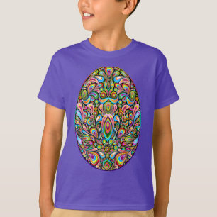 Psychedelisches Osterei-Design Kinder Bio-T-Shirt T-Shirt