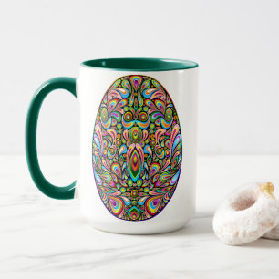 Psychedelisches Osterei-Design Kinder Bio-T-Shirt Tasse