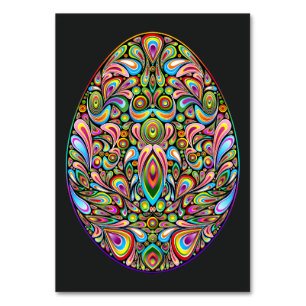 Psychedelisches Osterei-Design Kinder Bio-T-Shirt Tischnummer