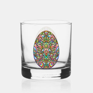 Psychedelisches Osterei-Design Kinder Bio-T-Shirt Whiskyglas