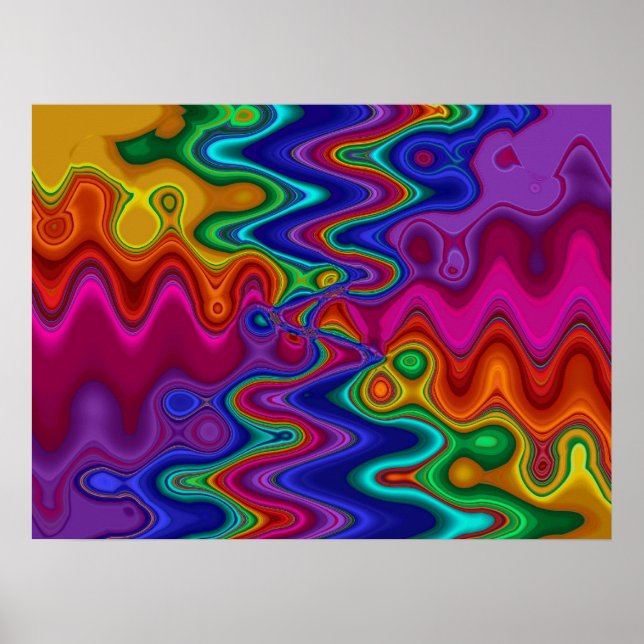 Psychedelisches Poster (Vorne)