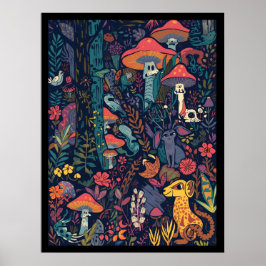 Psychedelisches Posterprint Poster