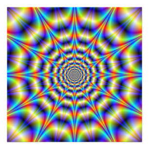 Psychedelisches Rad Fotodruck