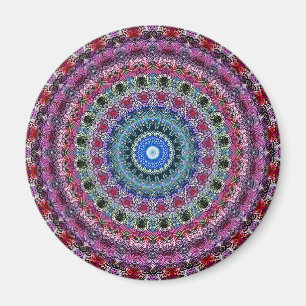 Psychedelisches Radialmuster: Magnet