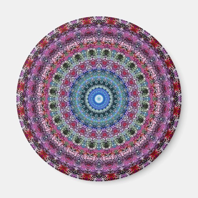 Psychedelisches Radialmuster: Magnet (Vorne)