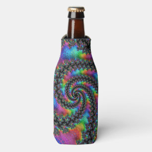 Psychedelisches Rainbow-Fraktal Flaschenkühler