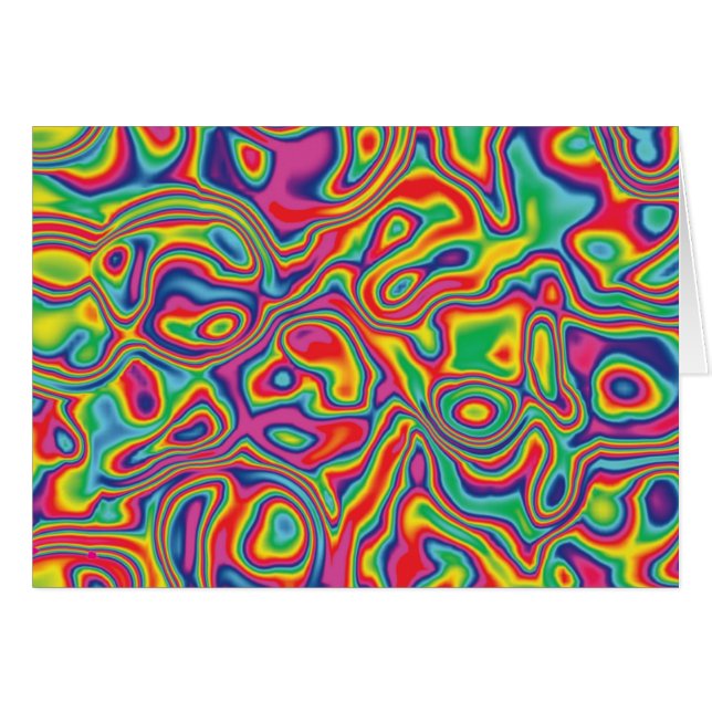 Psychedelisches Regenbogen-Öl-Muster (Vorderseite (Horizontal))