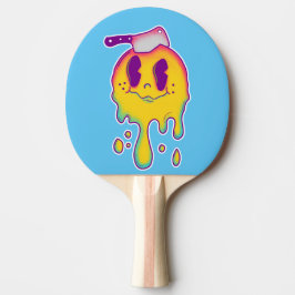 psychedelisches Smiley Tischtennis Schläger
