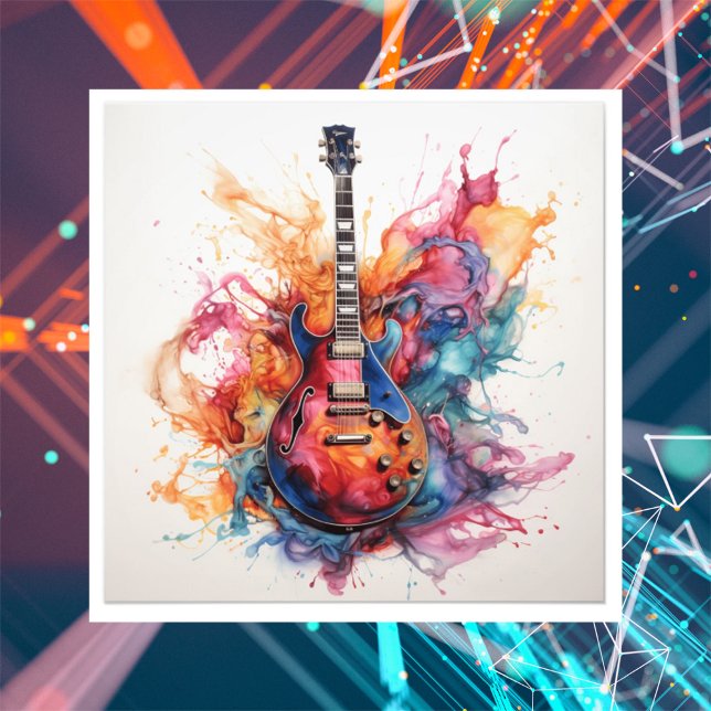 Psychedelisches Splashgitarren Foto Art #7 (Von Creator hochgeladen)