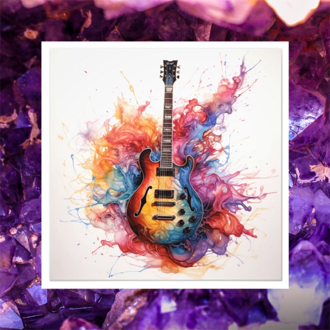 Psychedelisches Splashing Guitars Foto Art #15 (Von Creator hochgeladen)