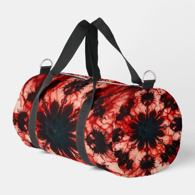 Psychedelisches Tie Dye Bloom Weekender Kit Duffle Bag (Linke Seite)