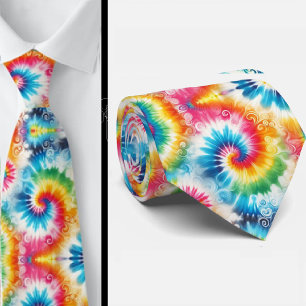 Psychedelisches Tie-Dye-Muster Krawatte