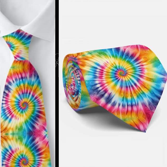 Psychedelisches Tie-Dye-Muster Krawatte (Von Creator hochgeladen)