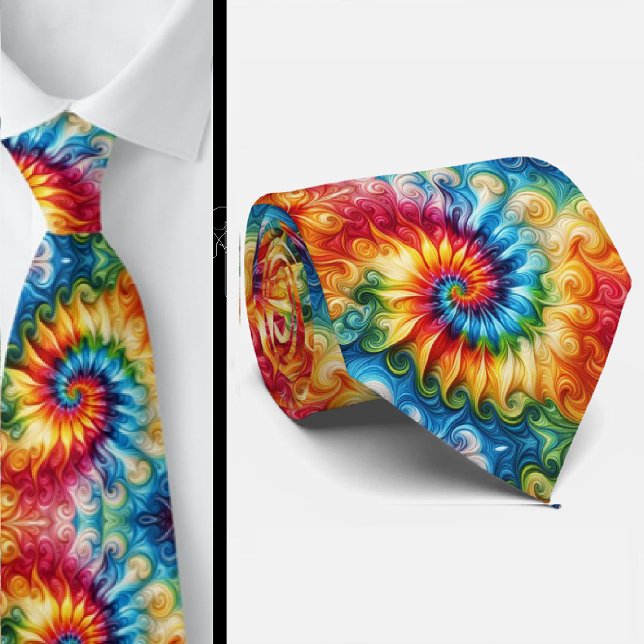 Psychedelisches Tie-Dye-Muster Krawatte (Von Creator hochgeladen)