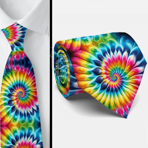 Psychedelisches Tie-Dye-Muster Krawatte