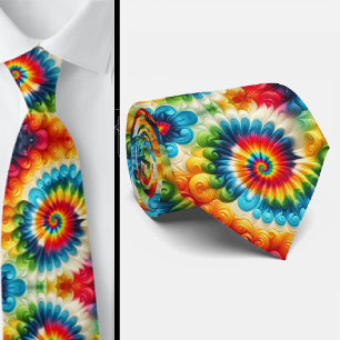 Psychedelisches Tie-Dye-Muster Krawatte