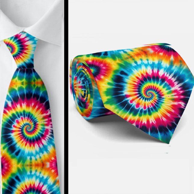Psychedelisches Tie-Dye-Muster Krawatte (Von Creator hochgeladen)