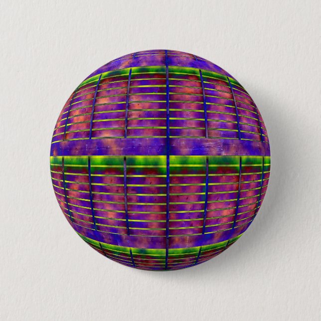 Psychedelisches UFO Button (Vorderseite)