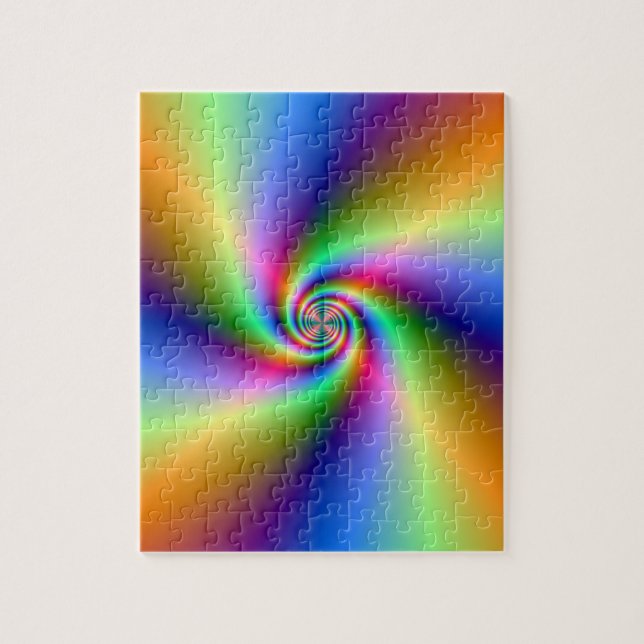 Psychedelisches Vier-Wind-Spiral-Puzzle (Vertikal)