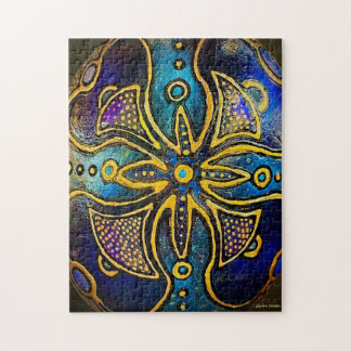 Psychedelisches Violetpuzzle von Julie Ann Strickl