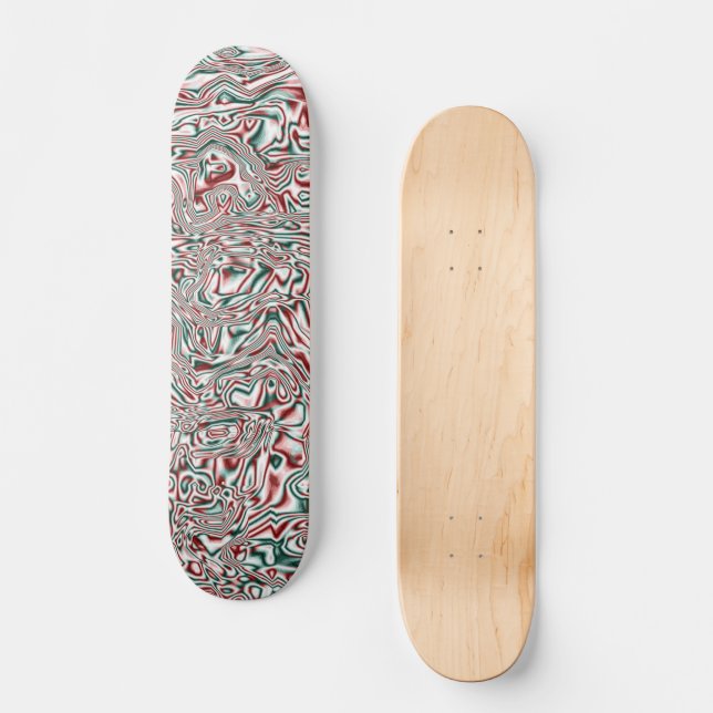 Psychedelisches Weihnachten Skateboard (Vorderseite)