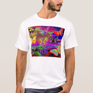 Psychedellic Schmetterling-Shirt T-Shirt