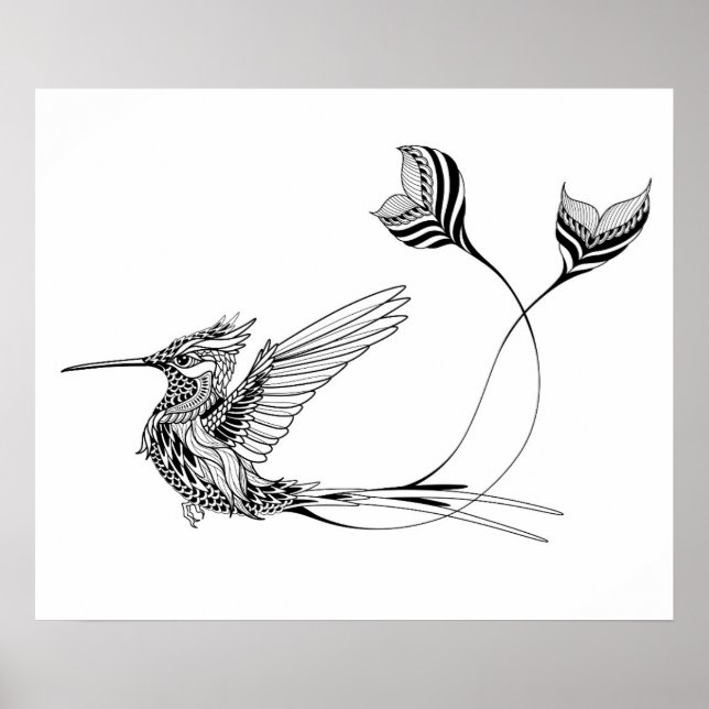 Psychedlic-Bird Tattoo 2 Poster (Vorne)