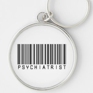 Psychiater-Bar-Code Schlüsselanhänger