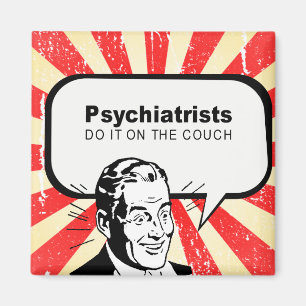Psychiater machen es auf der Couch Magnet