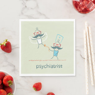 Psychiater Napkins Serviette