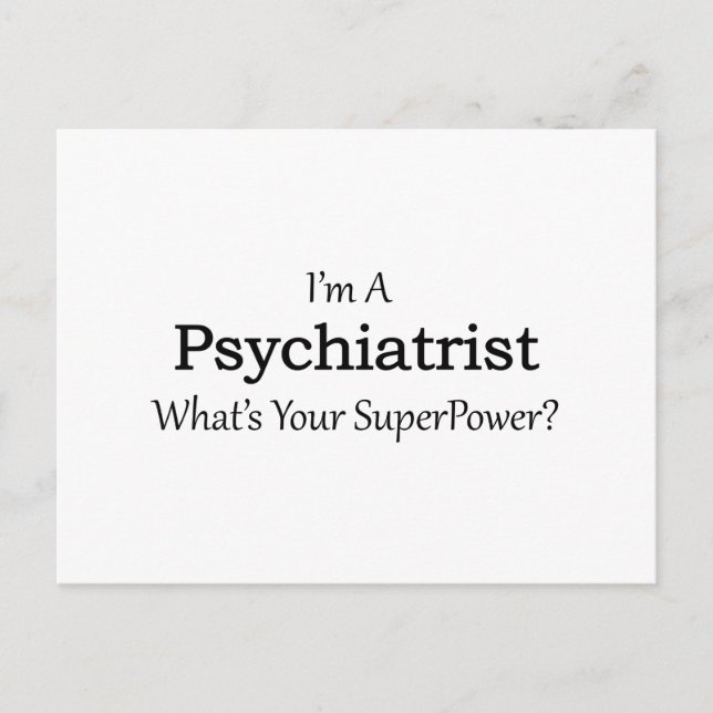 Psychiater Postkarte (Vorderseite)